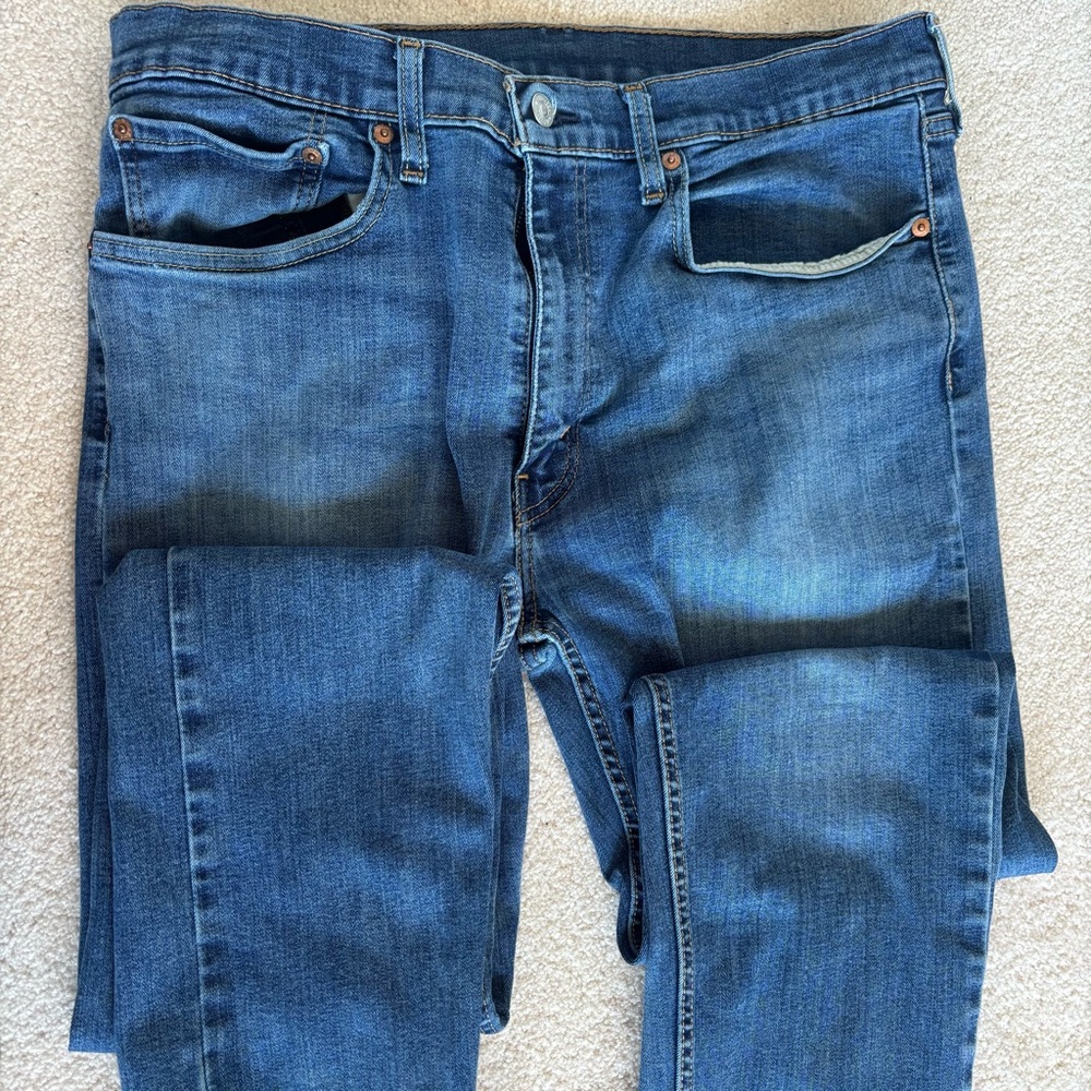 Levi's 502 36X32 Slim Straight Men's Blue Jeans